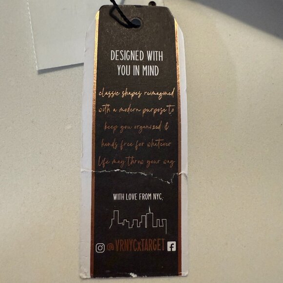 Violet Ray NYC x Target Cinnamon Brown Vegan Leather Purse NWT adjustable strap - Picture 12 of 13